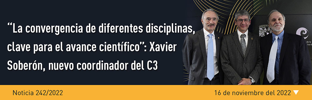 “La convergencia de diferentes disciplinas, clave para el avance científico”: Xavier Soberón, nuevo coordinador del C3